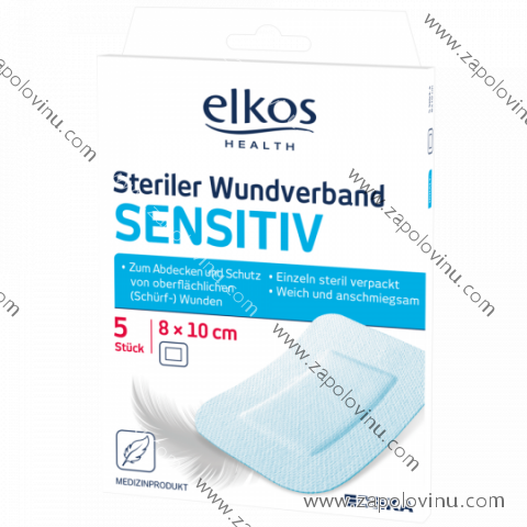 Elkos HEALTH sterilní krytí na rány sensitive 5 kusů