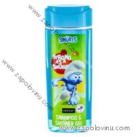 Šmoulové 2v1 šampon+sprchový gel pro kluky 210ml