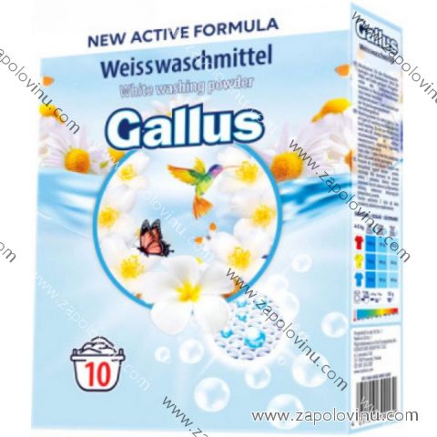 Gallus White prací prášek 650 g 10 PD