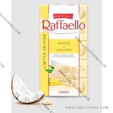 Raffaelo bílá čokoláda kokos a ananas 90g LIMITOVANÁ EDICE