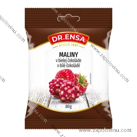 DR.ENSA MALINY V BILE COKOLADE 80G