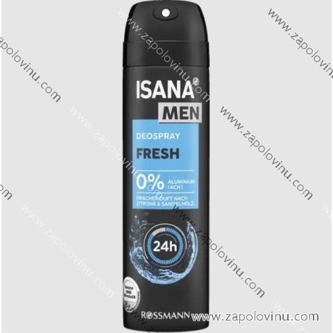 ISANA MEN Deodorant ve spreji Fresh 150 ml