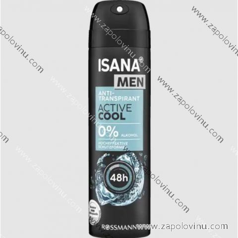 ISANA MEN Deodorant ve spreji Active Cool 150 ml