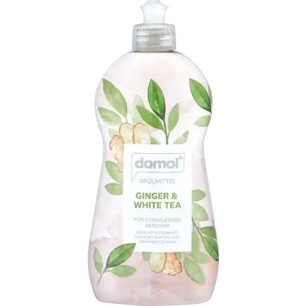 Domol prostředek na nádobí Ginger + White Tea 500ml