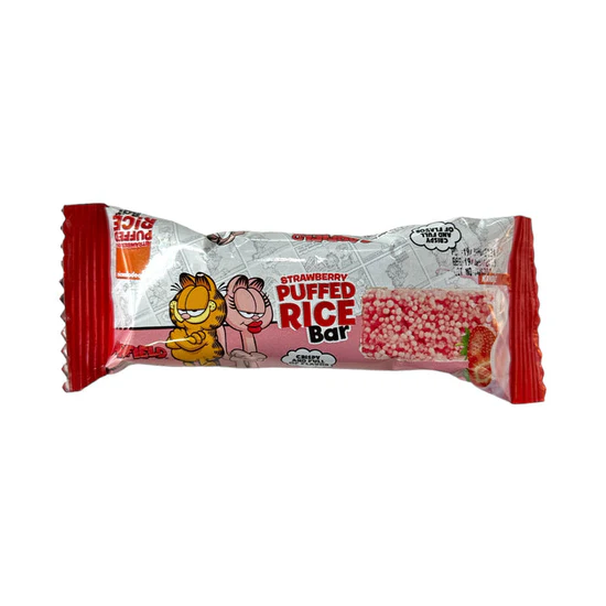 Nickelodeon Garfield Puffed Rice Bar Strawberry - 22.5g