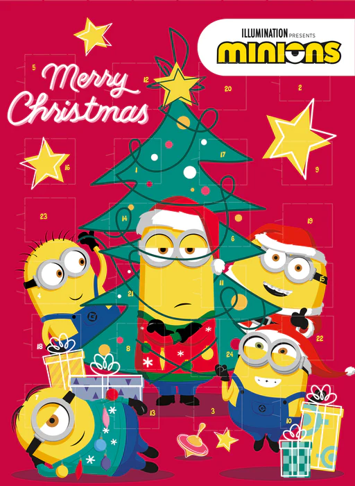 WINDEL ADVENTNÍ KALENDÁŘ Minions Merry Christmas 75G