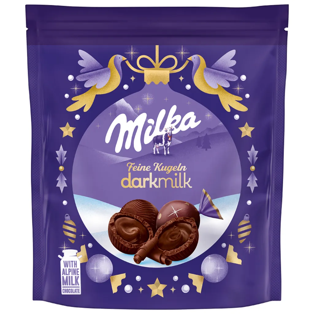 Milka jemné kuličky z tmavé čokolády 90g