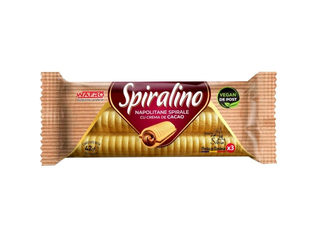 SPIRALINO vlnky s kakaovým krémem 42 g