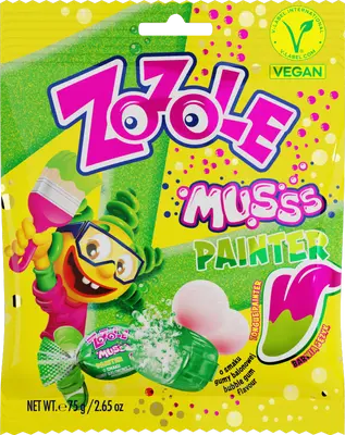 Zozole bonbon Muss Painter Bubble Gum 75g