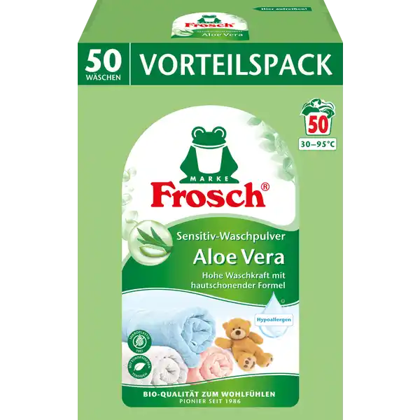 Frosch prací prášek Sensitive s Aloe Vera 50 PD