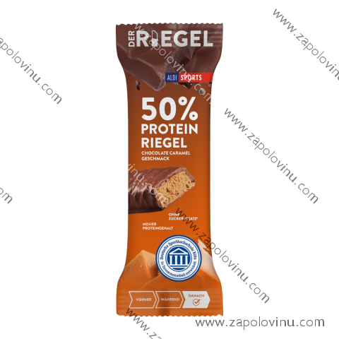 ALDI SPORTS Proteinová tyčinka 50% čokoláda karamel 45g