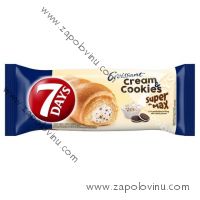 7 Days Super Max Cream + Cookies Croissant s náplní s vanilkovou příchutí a s kousky sušenek 110g