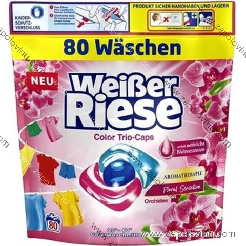 Weisser Riese Color Trio Caps Aromaterapie Orchidejový a makadamový olej 80 PD