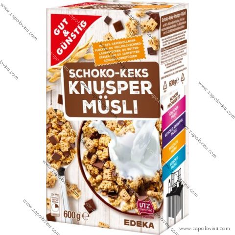 G+G Křupavé müsli SCHOKO + KEKS 600g