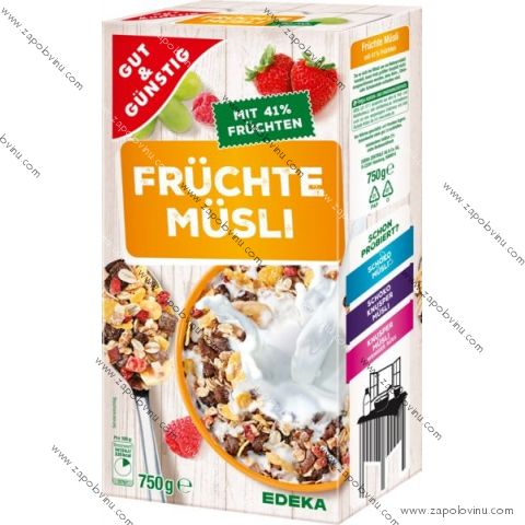 G+G Ovocné müsli se 41% ovoce 750g