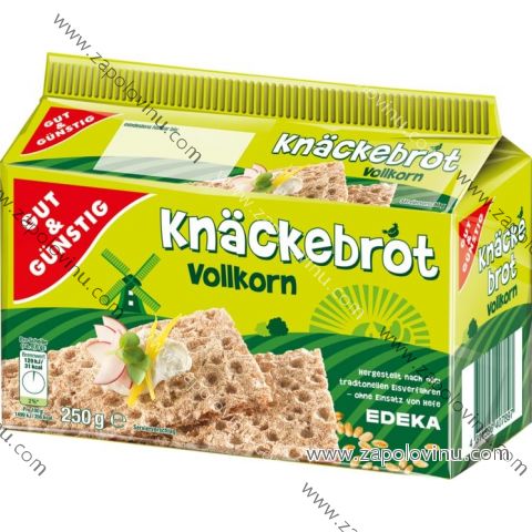 G+G Knäckebrot celozrnný žitný 250g