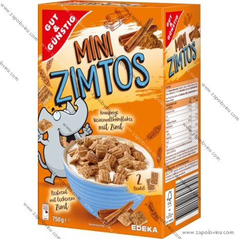 G+G Mini Zimtos celozrnné skořicové lupínky 750g