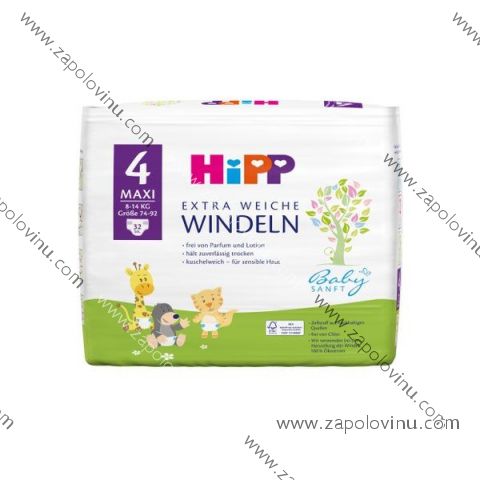 HIPP pleny velikost 4 Maxi 8-14 kg, 32 ks