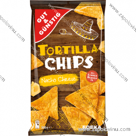 G+G Tortilla chips, Nacho se sýrem, 300 g