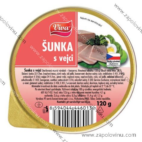 Viva šunka s vejci 120g