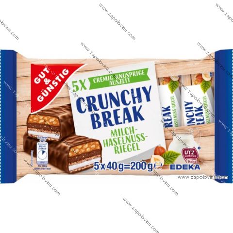 G+G Crunchy Break Riegel 5 x 40g