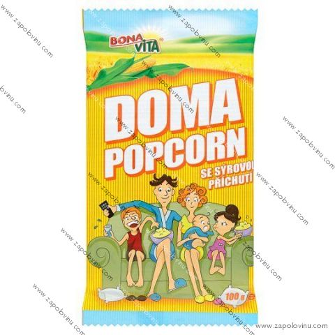 Bona Vita Doma popcorn se sýrovou příchutí 100g