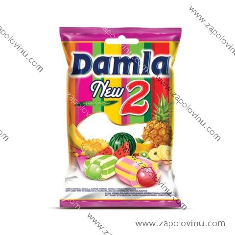 Tayas Damla New2 plněné karamelky s ovocnou příchutí 1kg