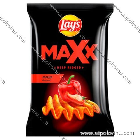 Lay's Maxx Smažené bramborové lupínky s příchutí papriky 120 g