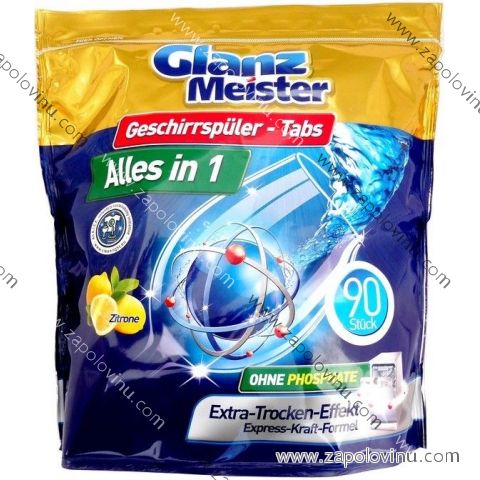 Glanz Meister tablety do myčky Alles in 1 90 ks