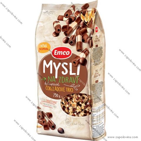 Emco Mysli Křupavé Čokoládové trio 750g