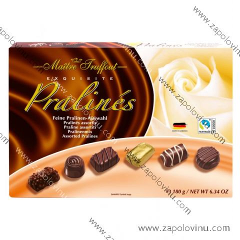 Maitre Truffout Assorted Pralines hnědá mix 180g