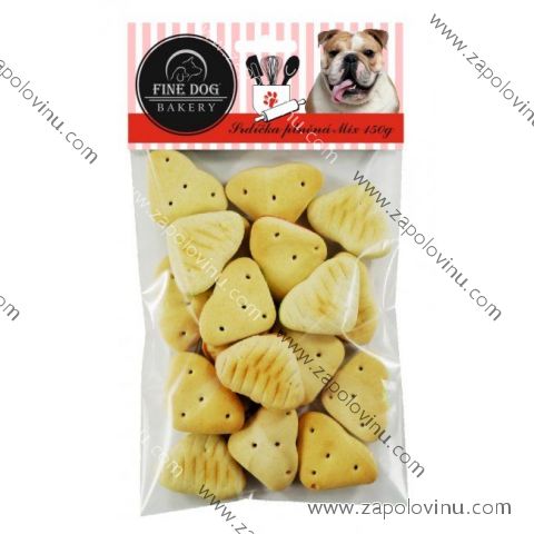 Fine Dog srdíčka plněná mix 150g