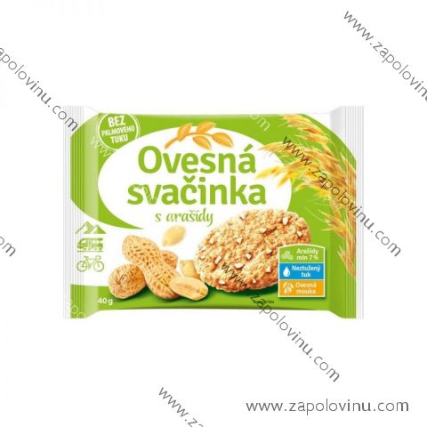 Ovesná svačinka s arašídy 40g