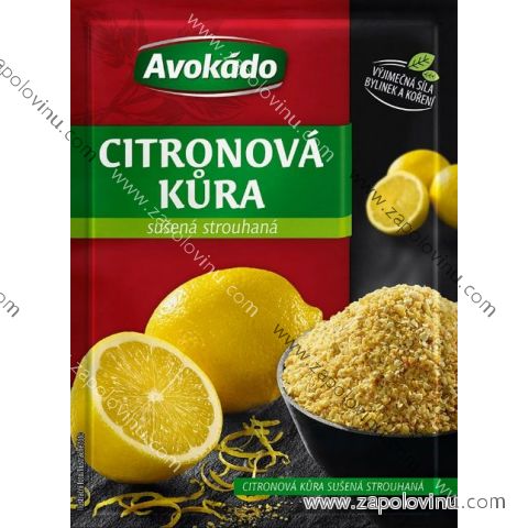 Avokádo Citronová kůra sušená strouhaná 14g