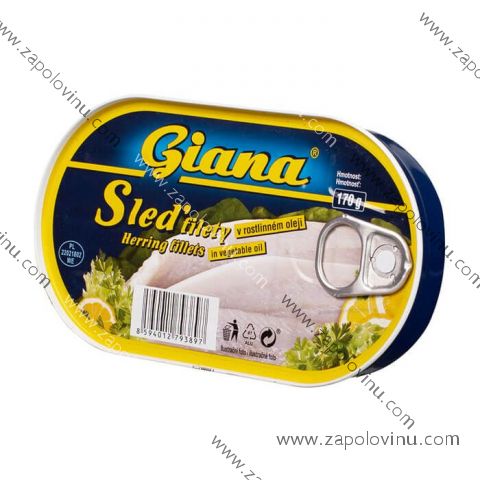 Giana Sleď filety v rostlinném oleji 170g