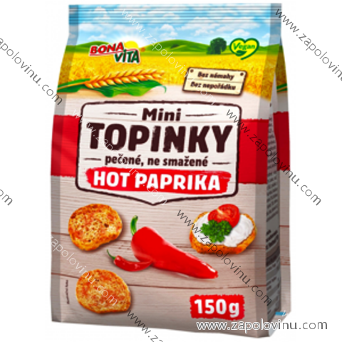 Bona Vita Mini topinky Hot paprika 150 g