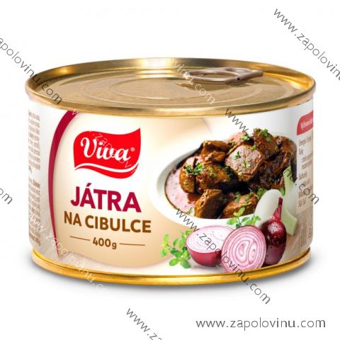 Viva játra na cibulce se slaninou 400g