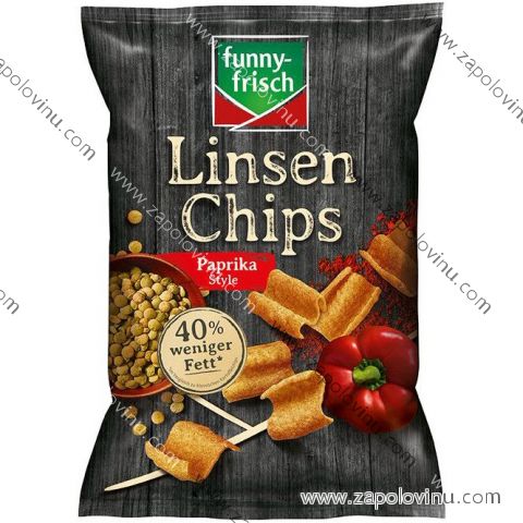 funny-frisch Čočkové chipsy  Paprika Style 90G