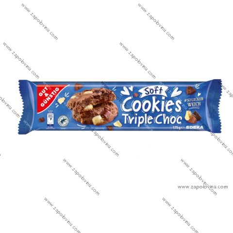 G+G Soft Cookies Triple Choc 175 g