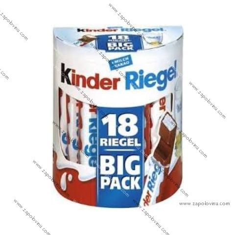 FERRERO KINDER RIEGEL, KŘUPAVÉ TYČINKY, 18KS, 378G