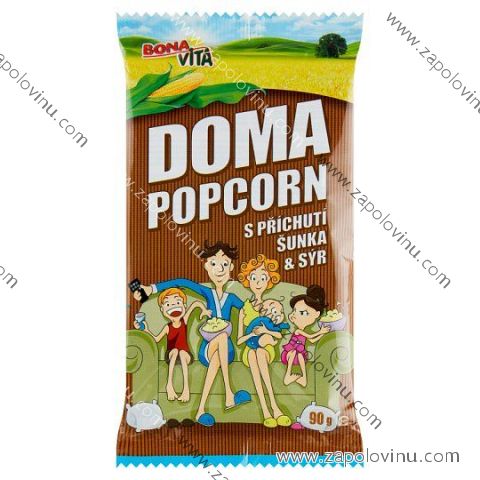 Bona Vita Doma popcorn šunka a sýr 90g