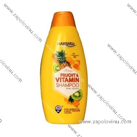 Hairwell Frucht a Vitamin šampon s Provitaminem B5 pro normální až lehce suché vlasy 500 ml