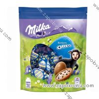 Milka jemné velikonoční kuličky Oreo s mléčným krémem a kousky kakaových sušenek 90g