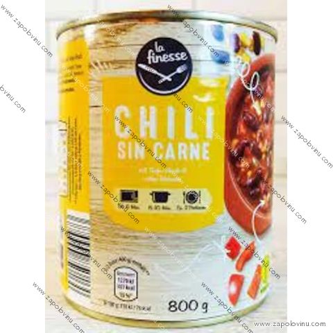 La Finesse Chili Sin Carne 800g