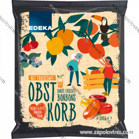 EDEKA PESTRÉ OVOCNÉ BONBÓNY 200G