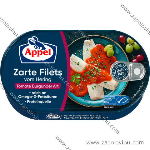 Appel filety ze sleďů rajčatově bordó (Burgunder) 200 g