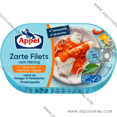 Appel filety ze sleďů Wellness Balance zelenina a zázvor 200 gr