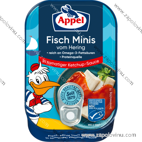 Appel Fish Minis v kečupové omáčce 100 g