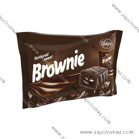 VOBRO BROWNIE bonbony s čokoládovou náplní v tmavé čokoládě 1 kg