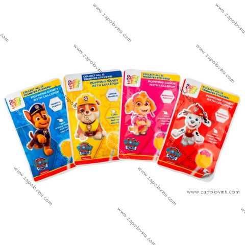 Paw Patrol Popping Candy - lízátko s práskacím práškem 15g